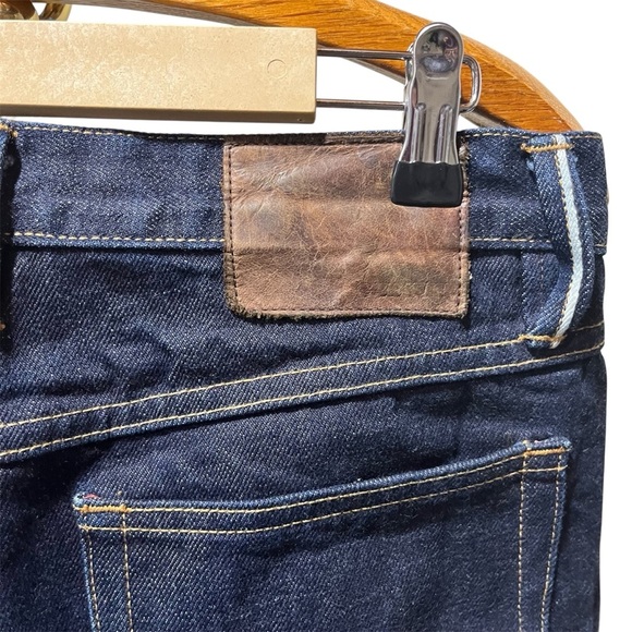 Gustin Men's Raw Dark Wash Straight Jeans 33 - Picture 4 of 13